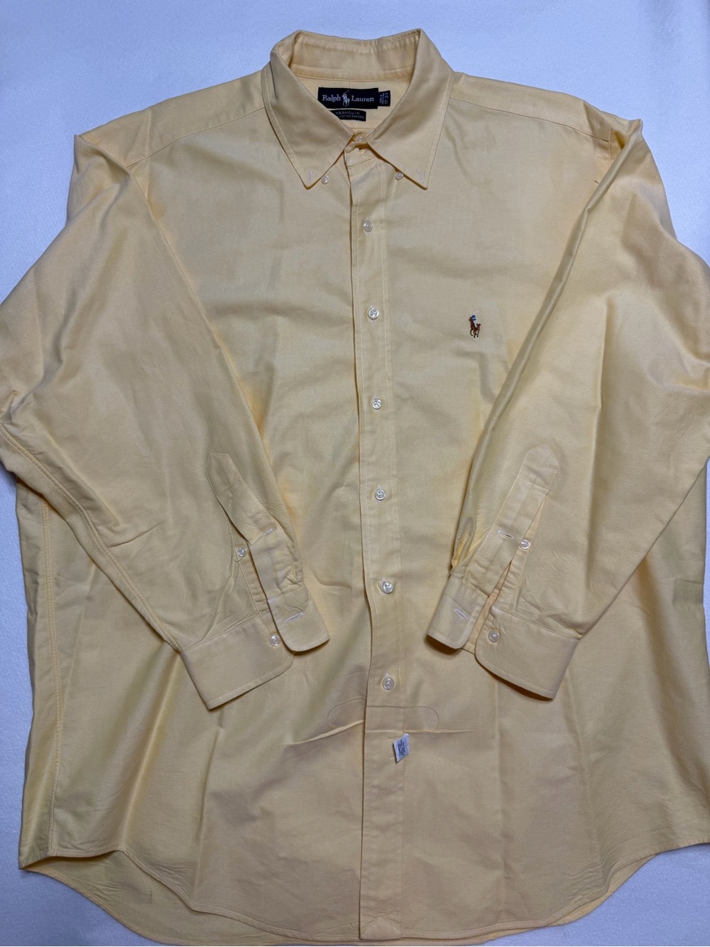 Polo by Ralph Lauren Pale Yellow Button-Down Dress Shirt
